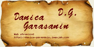 Danica Garašanin vizit kartica